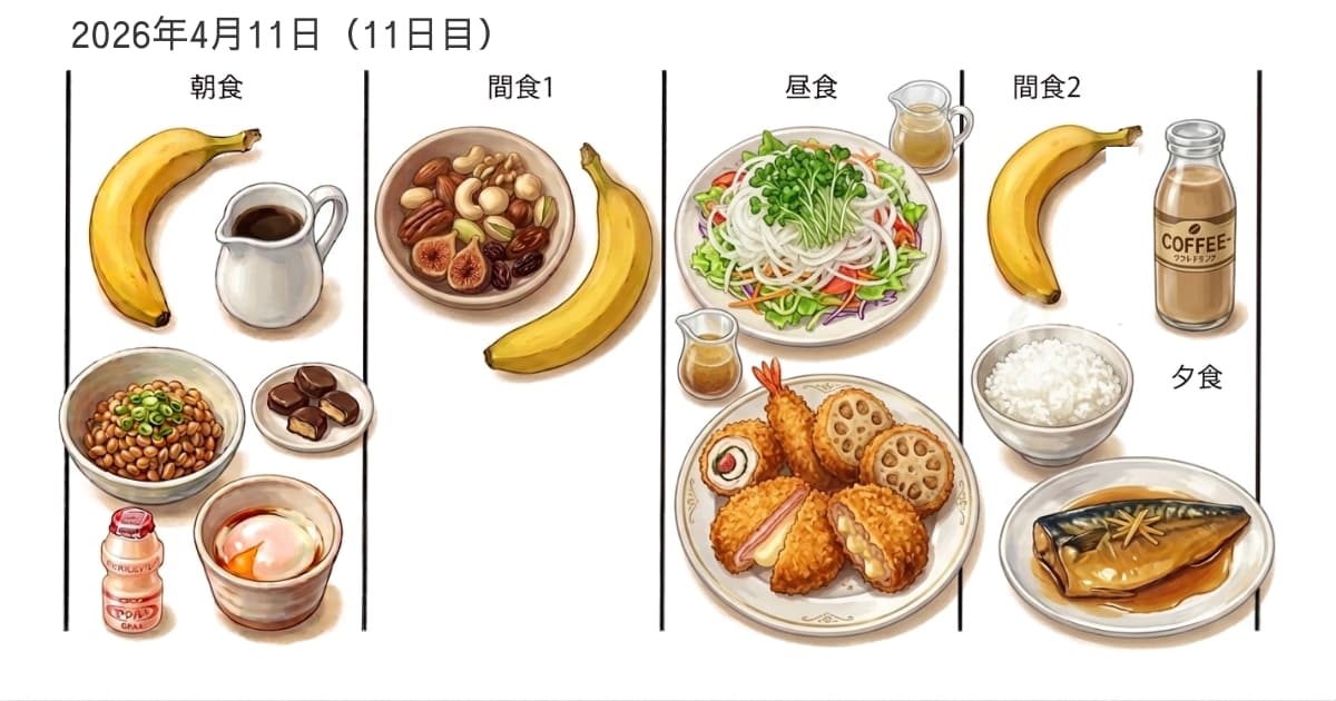 2026年4月11日の食事内容