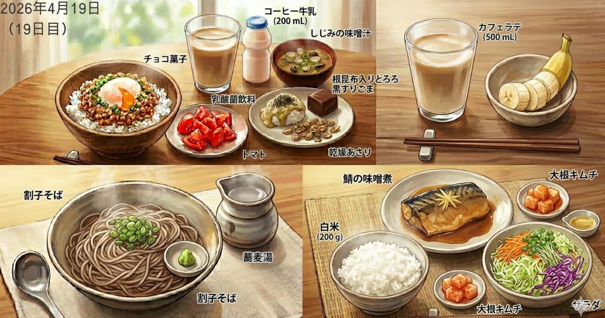 2026年4月19日の食事内容