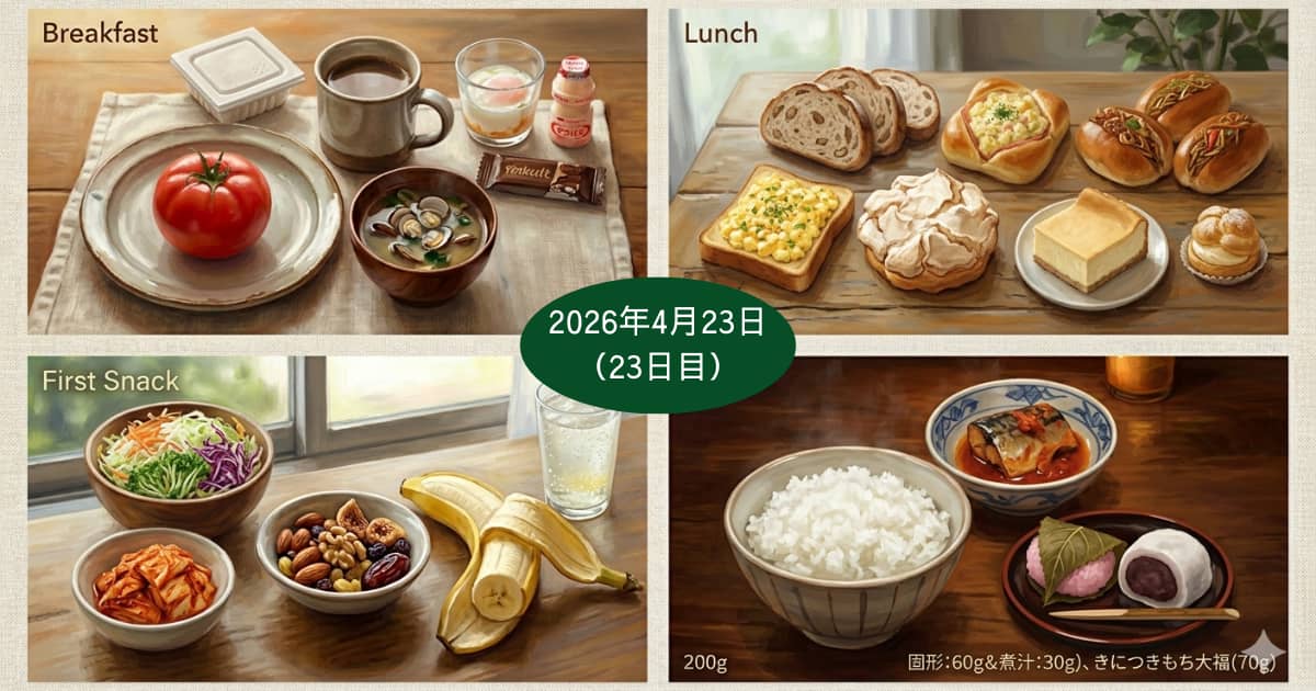2026年4月23日の食事内容
