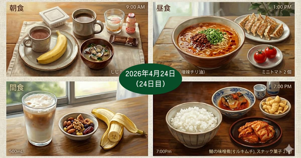2026年4月24日の食事内容