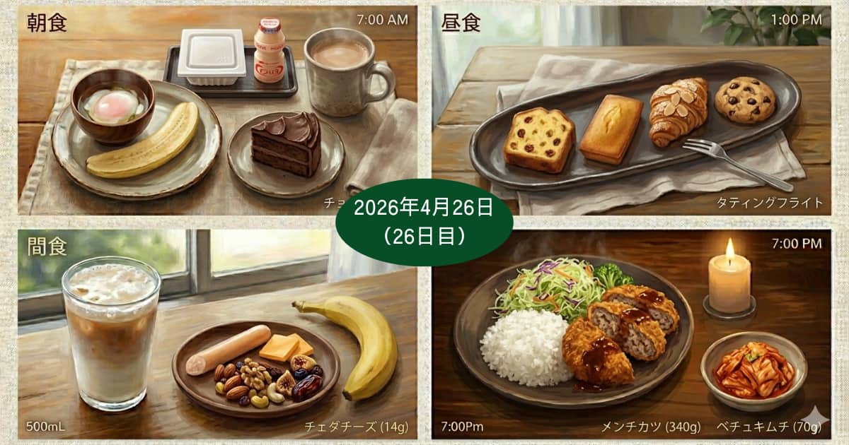 2026年4月26日の食事内容