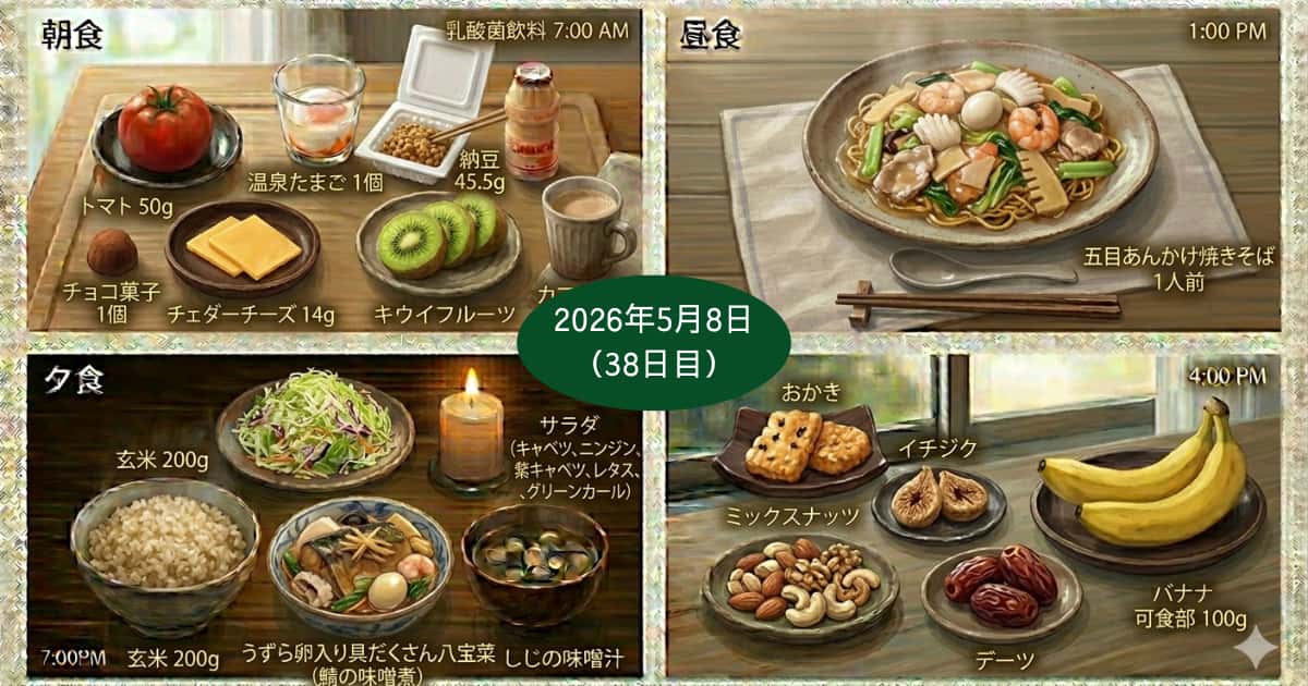 2026年5月8日の食事内容