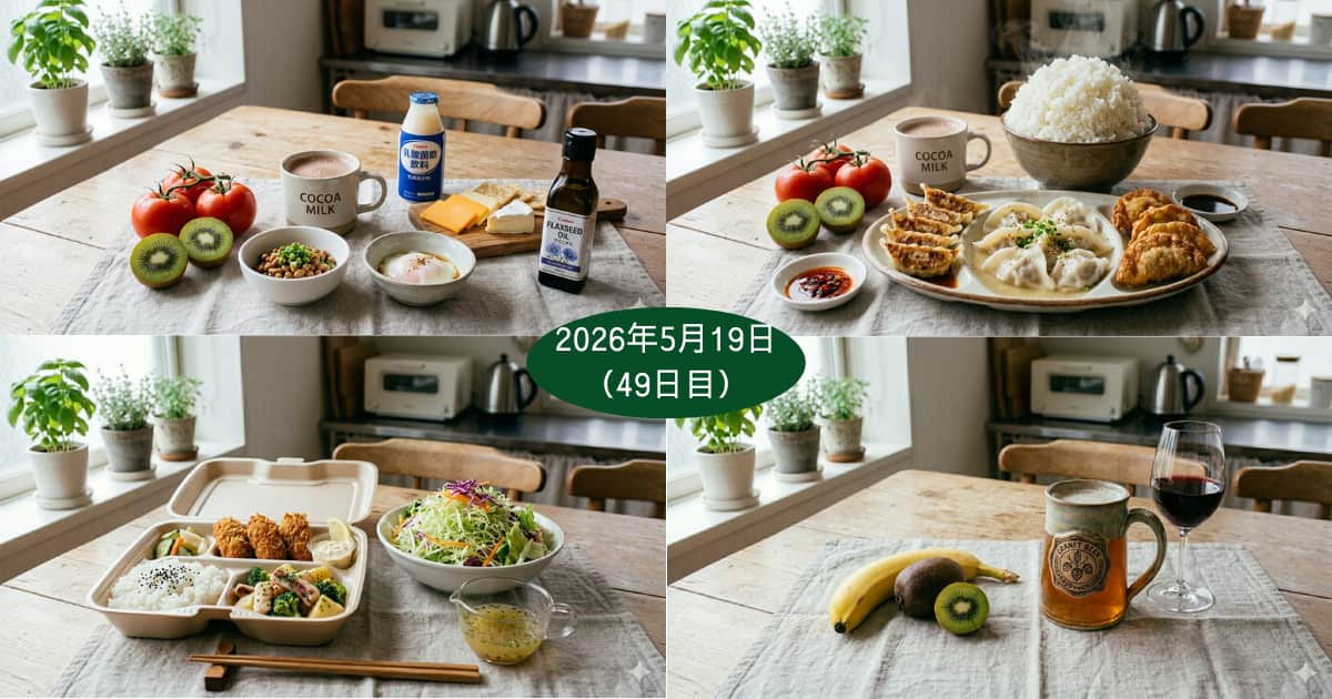 2026年5月19日の食事内容