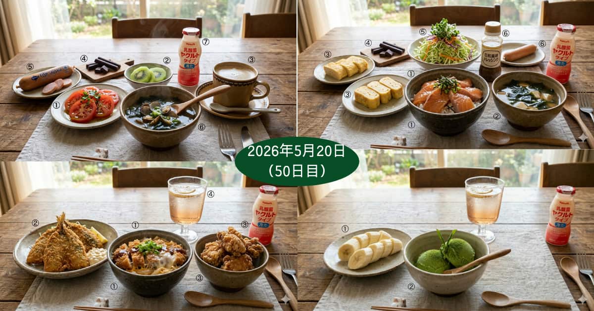 2026年5月20日の食事内容