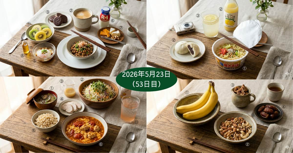 2026年5月23日の食事内容