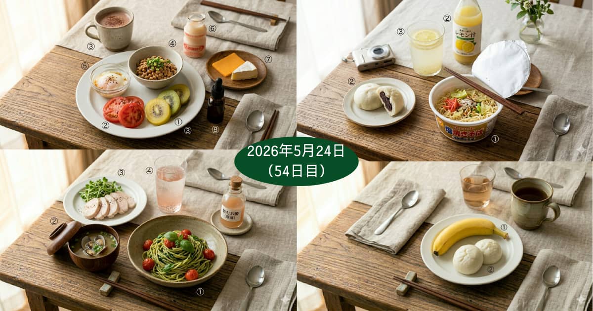 2026年5月24日の食事内容