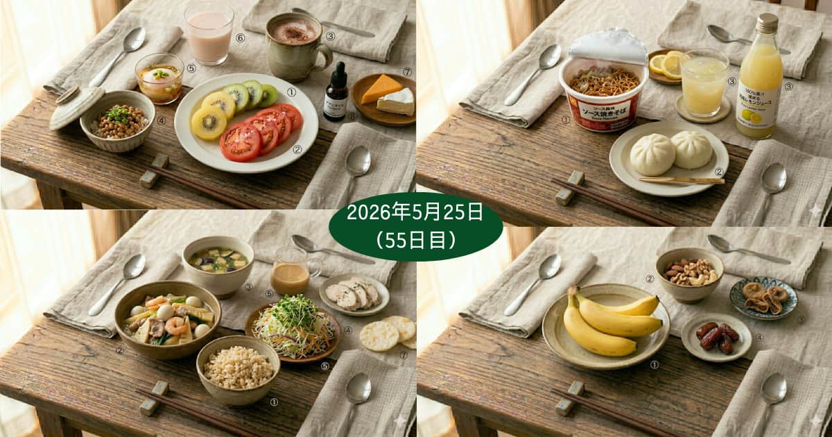 2026年5月25日の食事内容